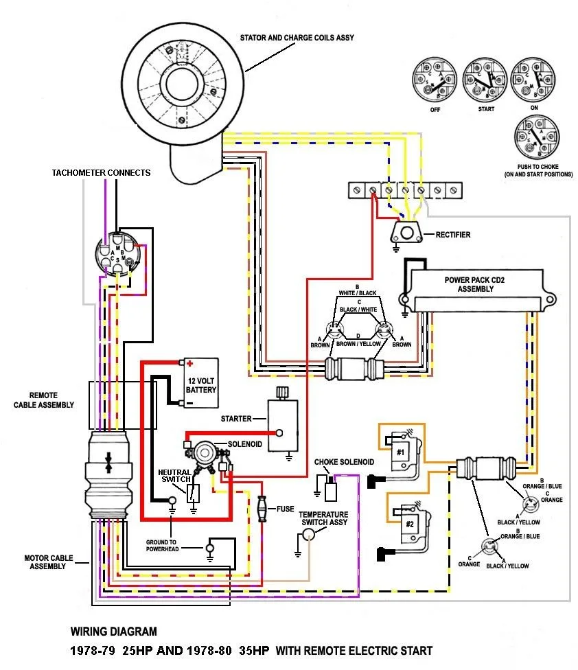 Mercury 6 Wire Ignition Switch Diagram Wiring Mercury Diagra