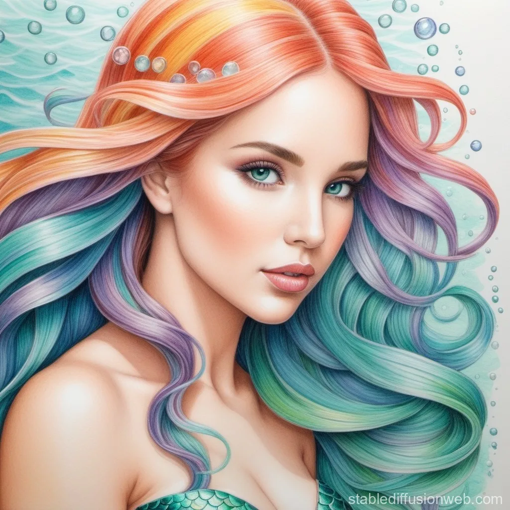 Mermaid Diagram Visualization Stable Diffusion Online