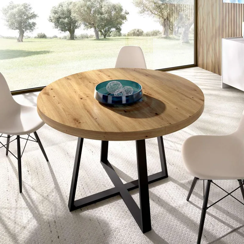 Mesa Comedor Redonda Extensible Jara Habitare Home