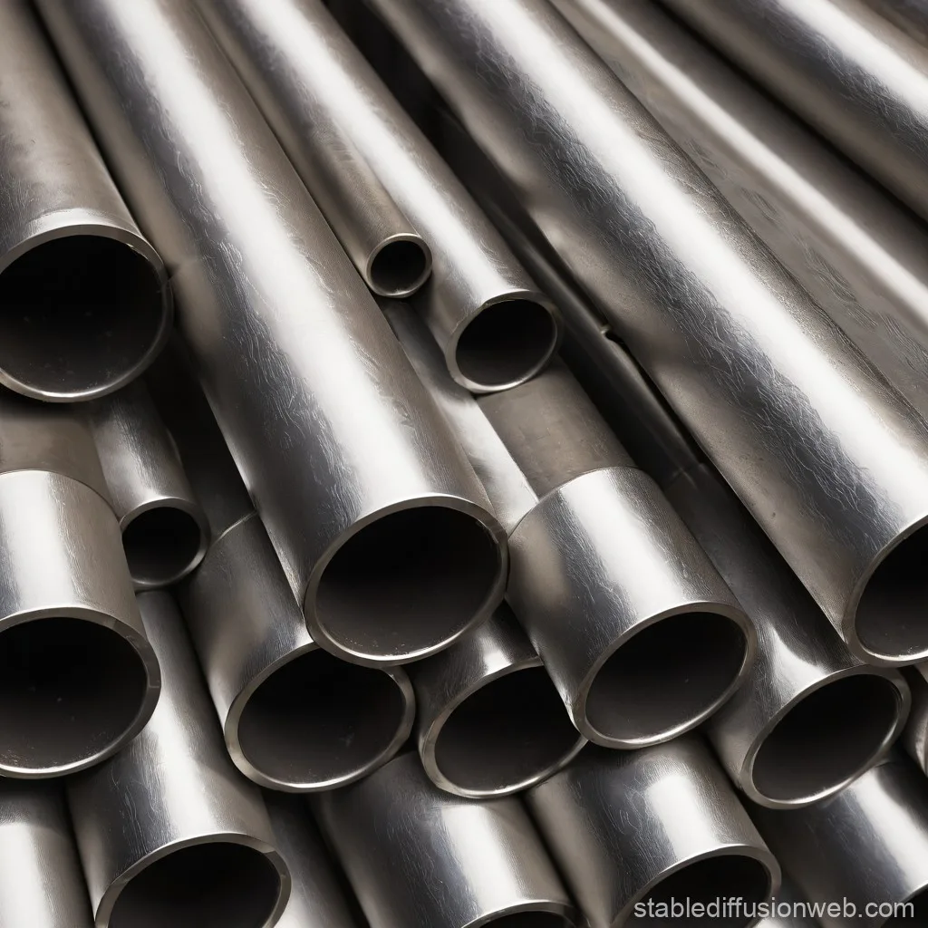 Metallic Pipe Texture Stable Diffusion Online