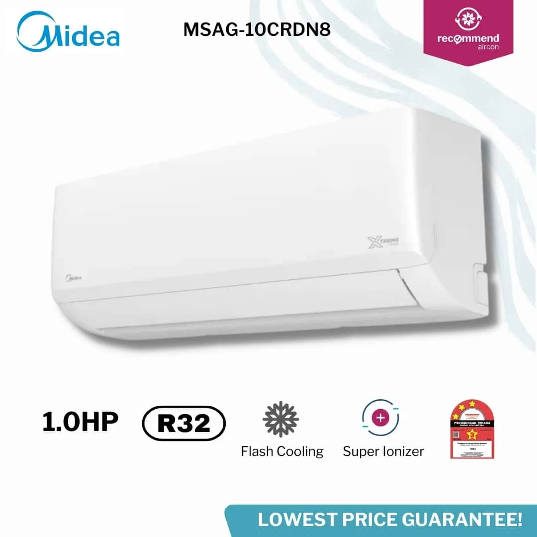 Midea Xtreme Cool R32 Non Inverter Air Conditioner Msag10 Msag13 Msag19 Aircon Mart
