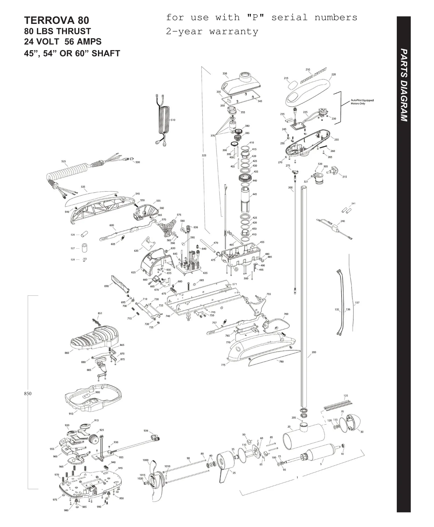 Minn Kota Riptide Terrova Parts Diagram