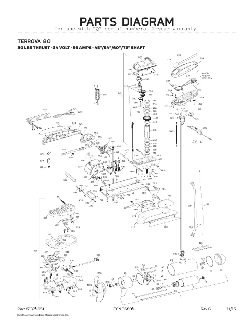 Minn Kota Terrova Wiring Instructions
