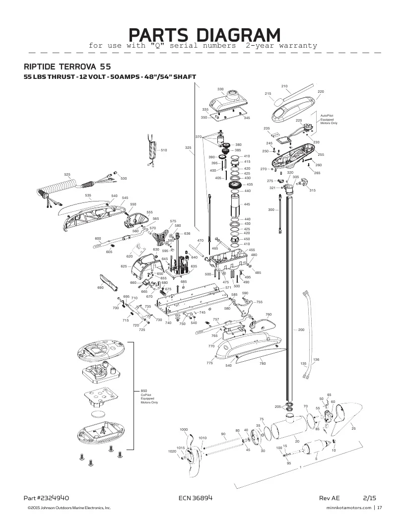 Minn Kota Terrova Wiring Instructions