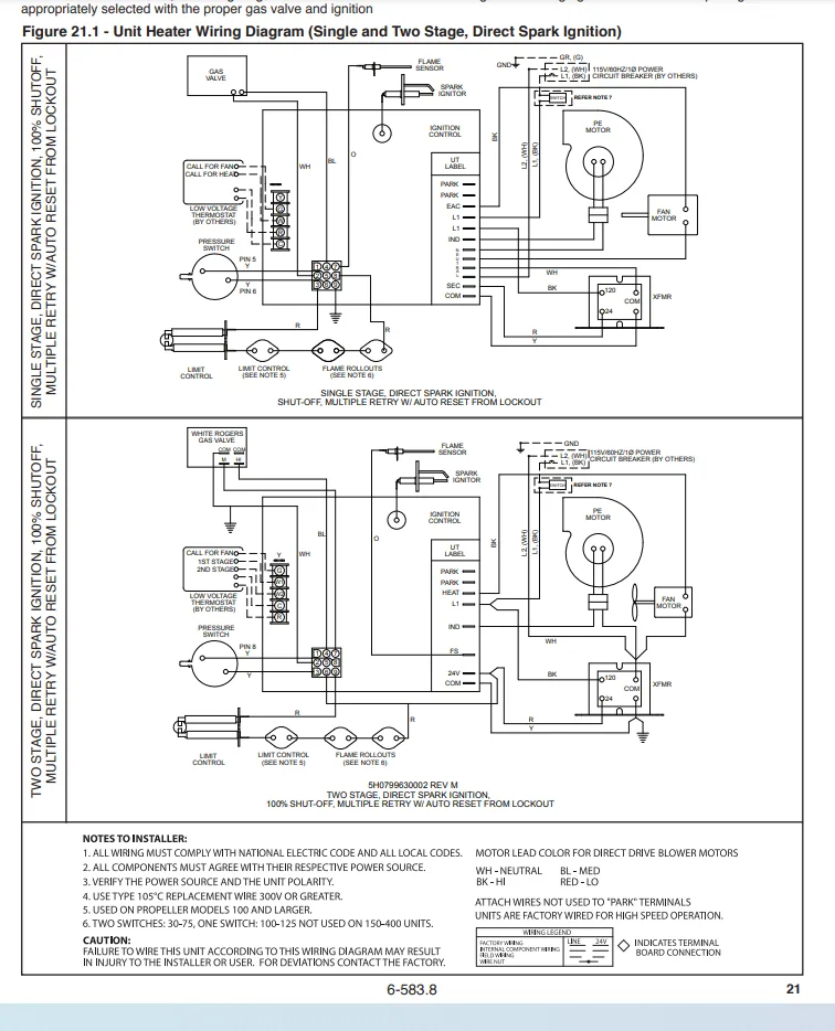 Modine Heater Parts Diagram