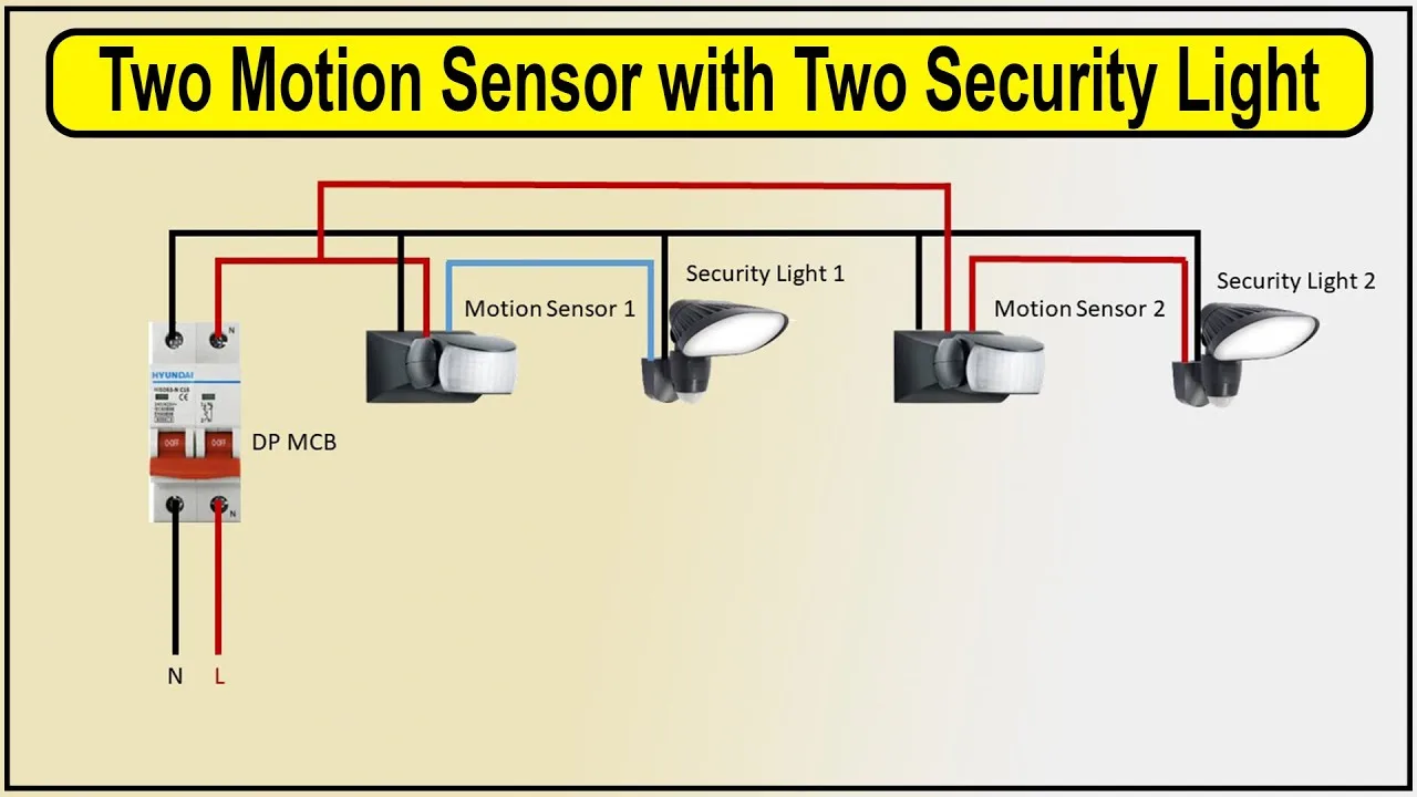 Motion Detector Light Wiring Diagrams Sensor Wiring Pir
