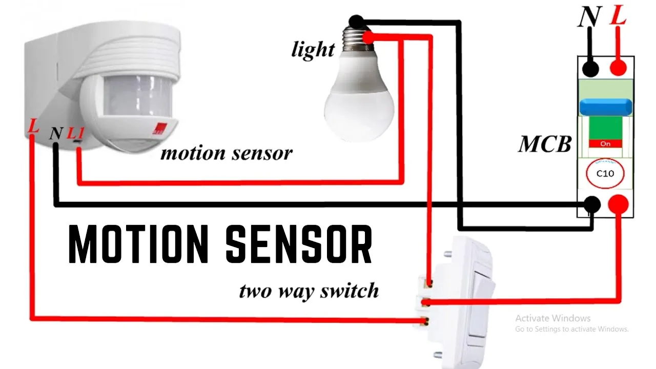 Motion Sensor Light Diagram