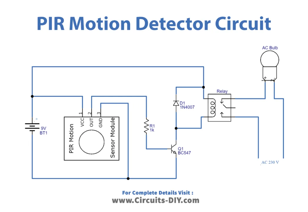 Motion Sensor Schematic Diagram