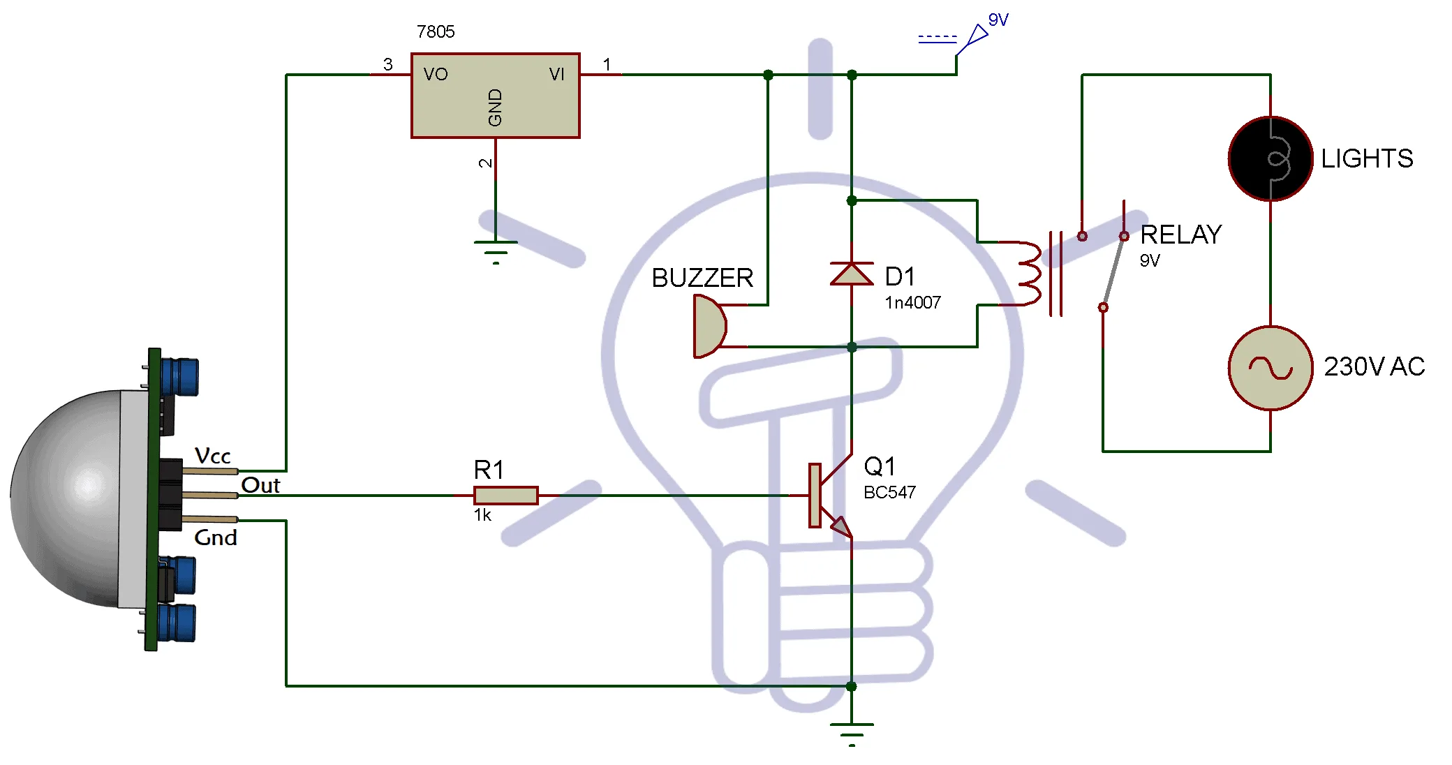 Motion Sensor Wiring Diagram