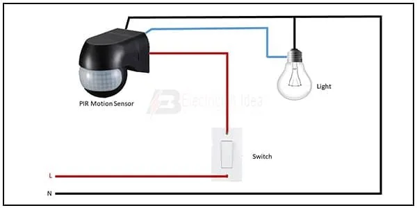 Motion Sensor Wiring Diagram In 2023 Motion Sensor Sensor Light Sensor