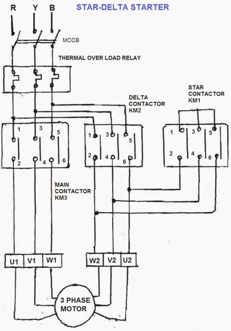Motor Control Schematic Diagram Wye Delta Diagram 12 Lead