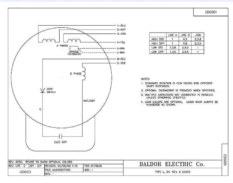 Motor Wiring Diagram Baldor Buffer