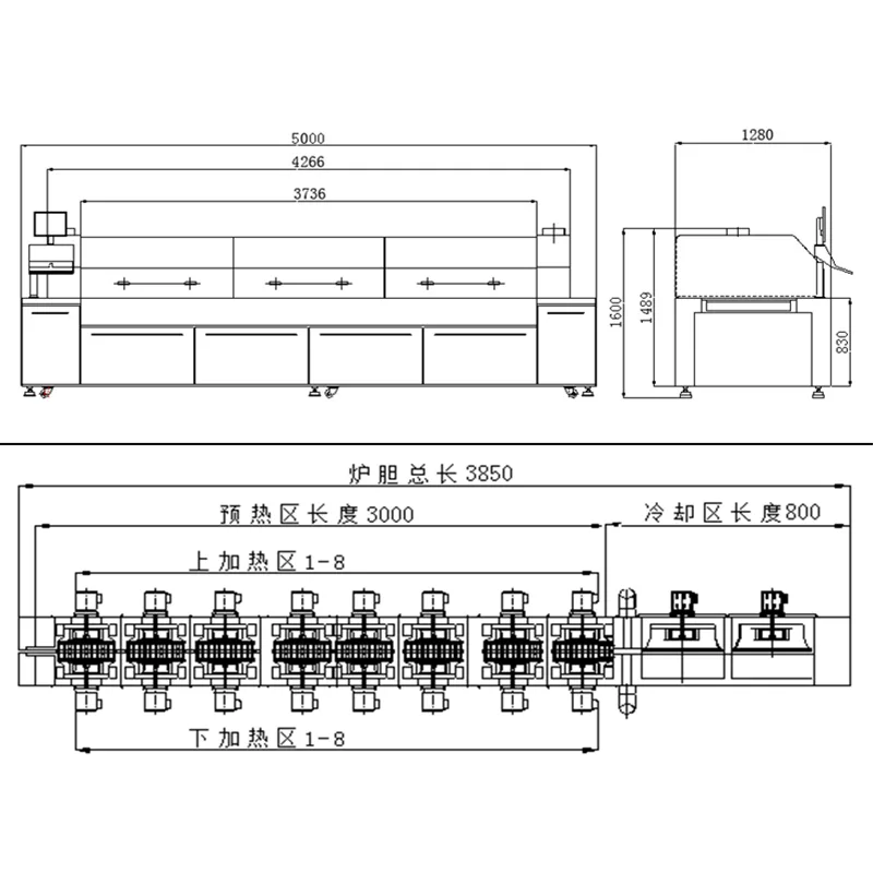 Msd A8820 Lf 열풍 순환 리플로우 오븐