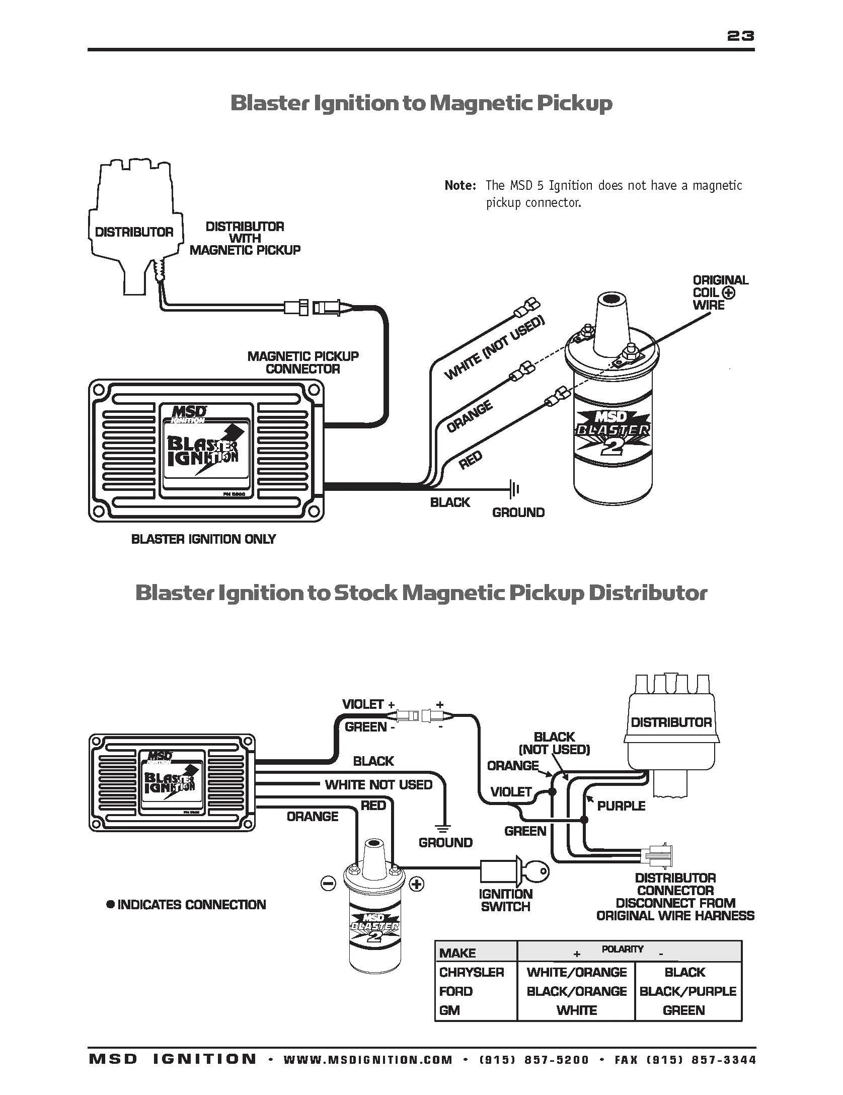 Msd Wiring Diagrams Ignition System