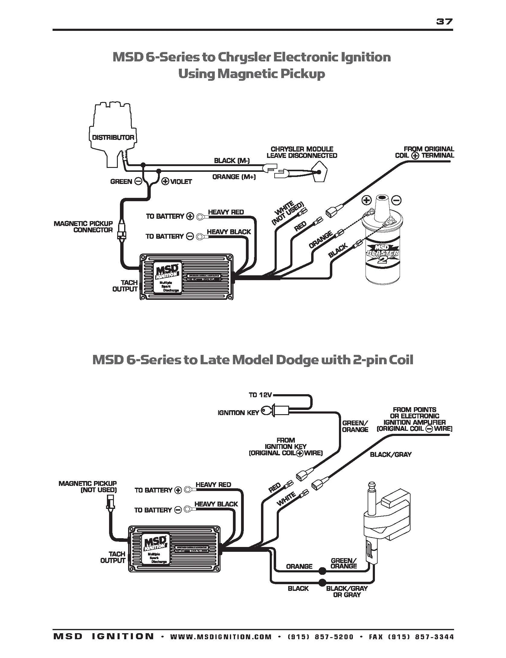 Msd Wiring Diagrams Ignition System