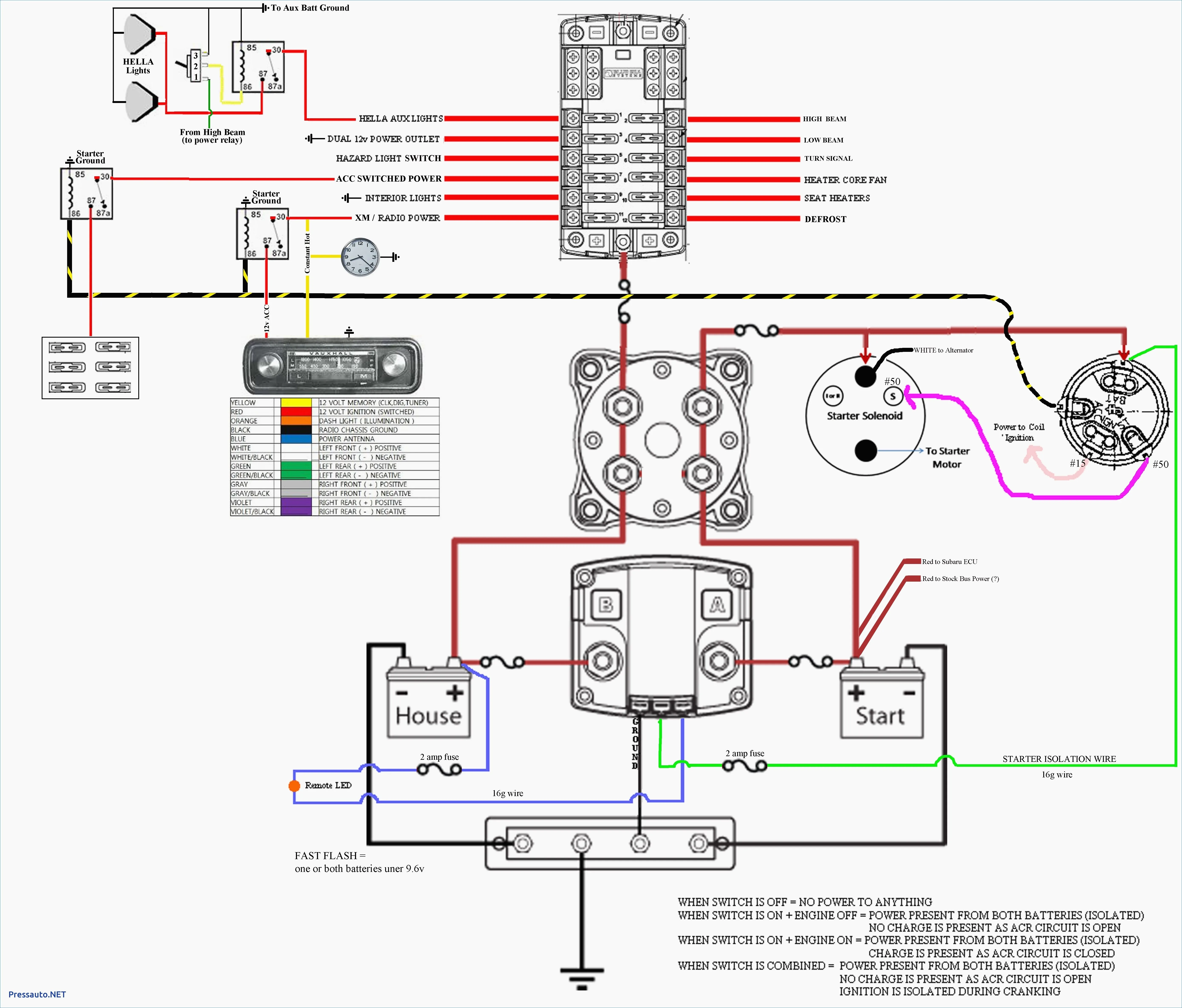 Multi Battery Isolator Diagram Dual Battery Isolator Wiring