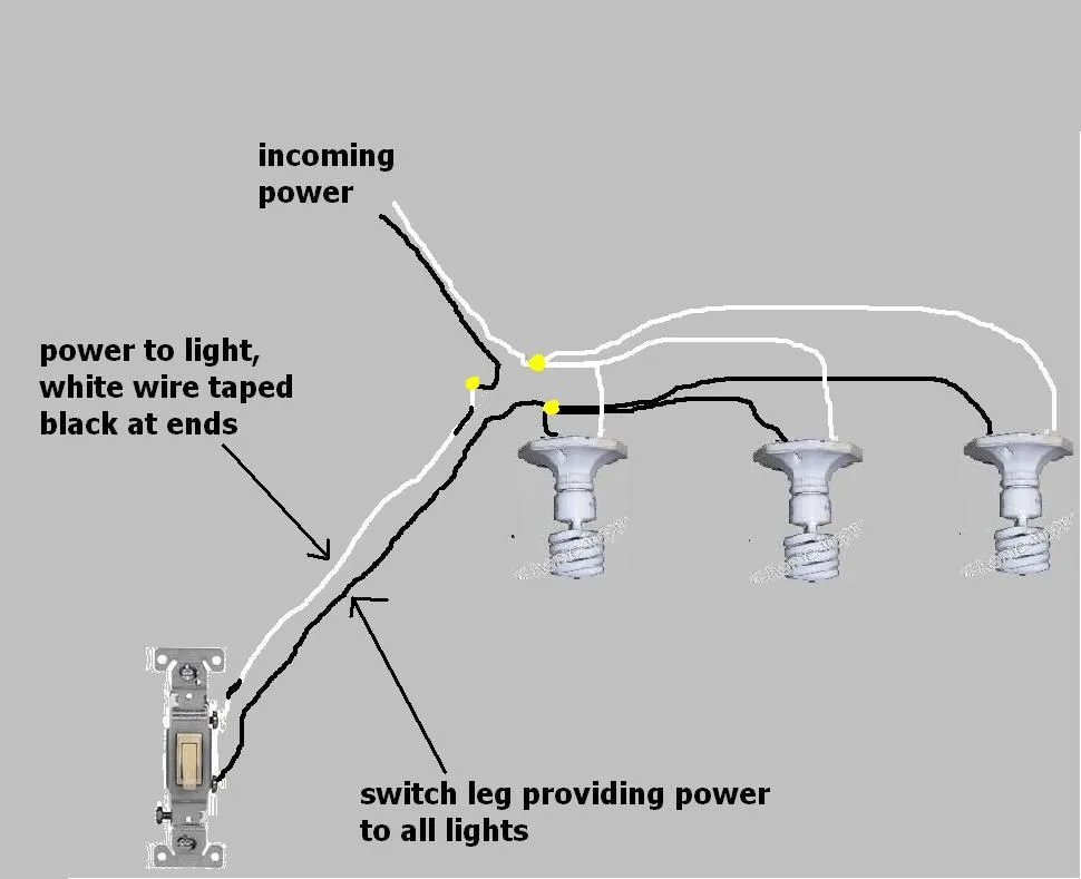 Multiple Light Switch Wiring Circuit Diagram Two Lights One