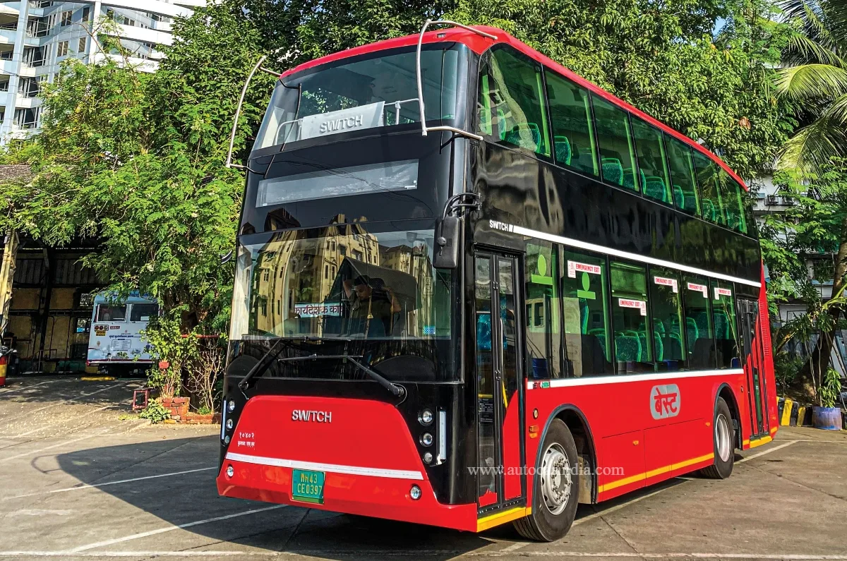 Mumbai Double Decker Bus Best Bus Switch Ev Price Electric Bus Autocar India