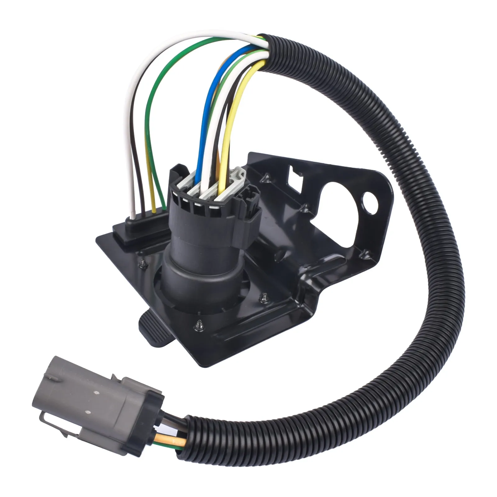 Mustrod 4 7 Pin Trailer Tow Wiring Harness Plug For 1999 2001 Ford F250 F350 Super Duty