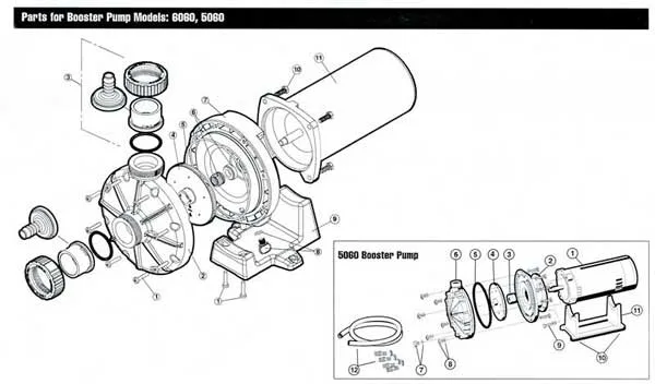 Mypool Hayward Booster Pumps Parts Diagram