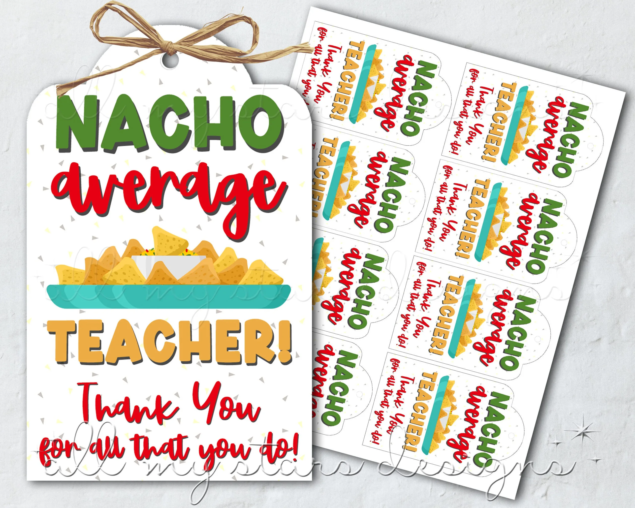 Nacho Average Teacher Printable Free All Free Printables