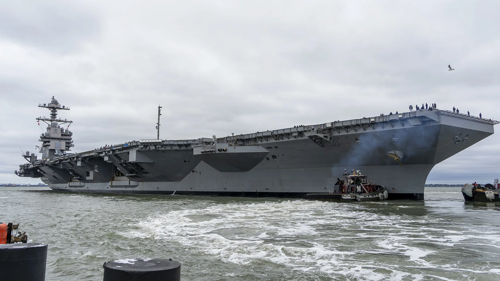 Navy S New Uss Gerald R Ford Carrier Finally Deploys For The First Time