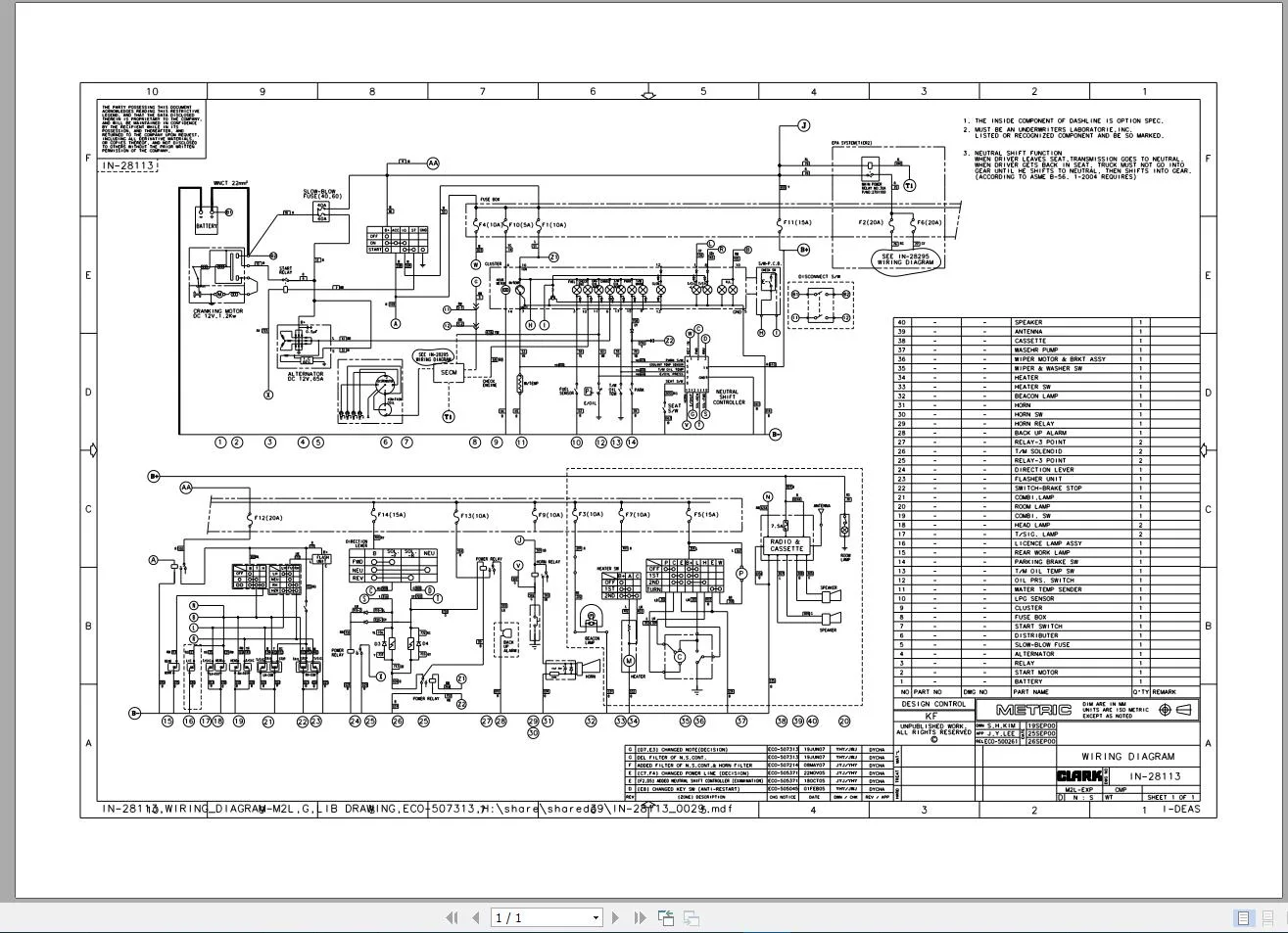 Need Wiring Diagram Clark Forklift Wiring Diagram