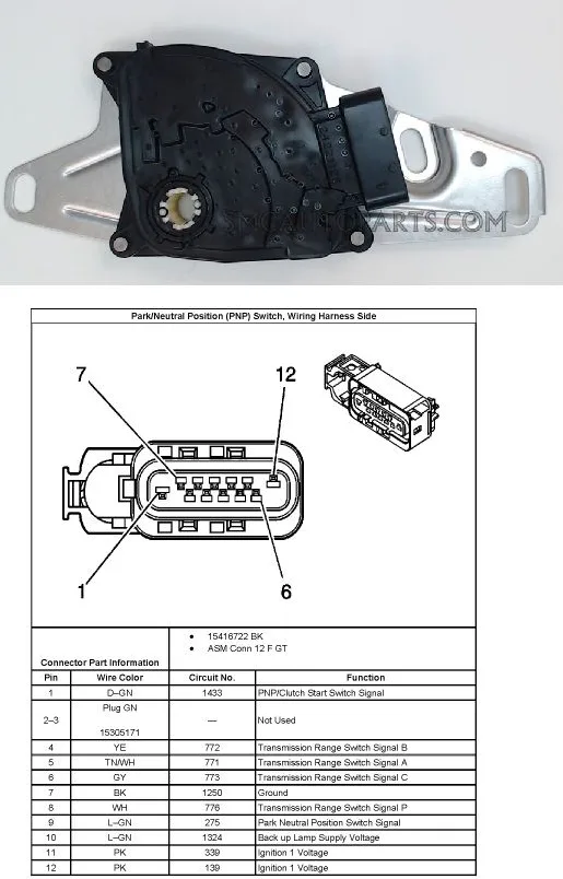 Neutral Safety Switch Wiring Diagram 4L60E