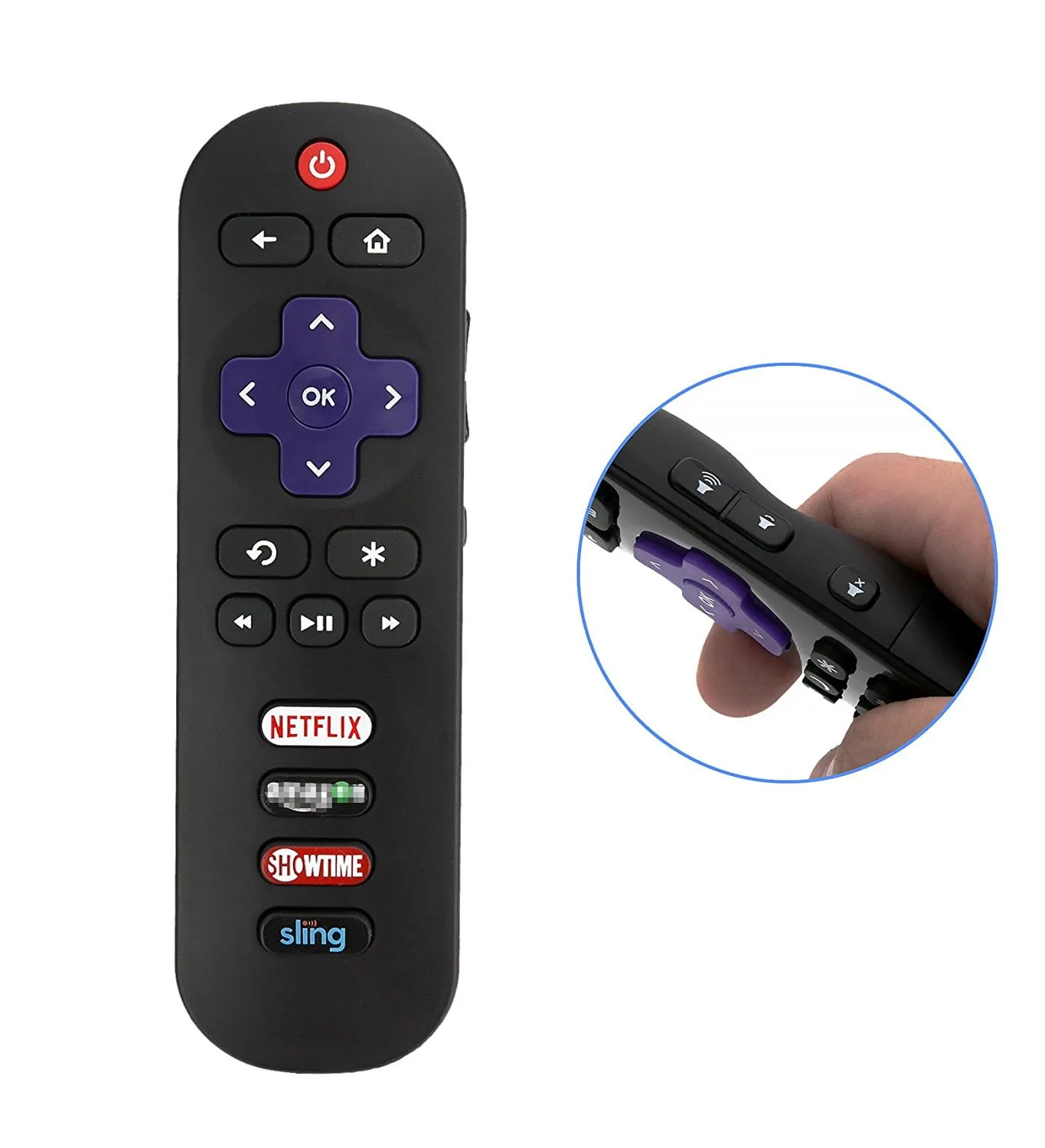 New Original Hisense En3B32Hs Roku Tv Remote Control W Smart Channel Keys