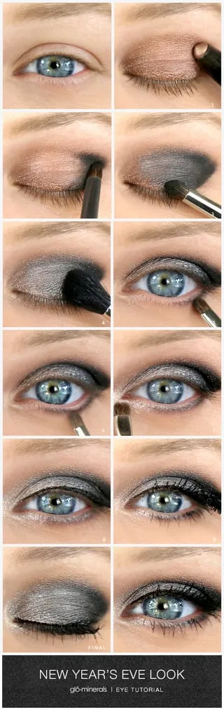 New Years Eve S Eye Makeup Tutorial Diagram How To In Comments R Beautydiagrams