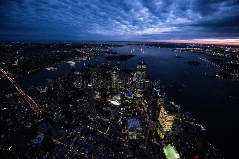 New York City Skyline Full View Of Gird On West Side Of City Editorial Stock Image Image Of
