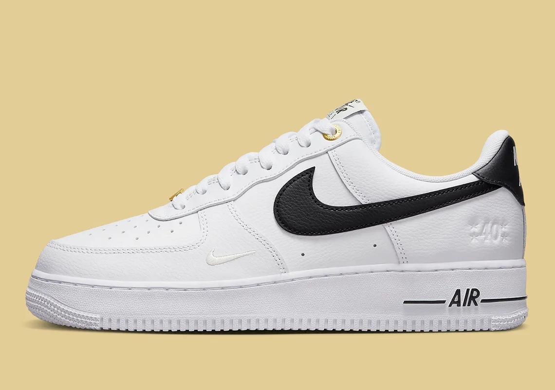 Nike Air Force 1 White Black 40Th Anniversary Dq7658 100