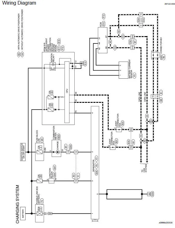 Nissan Maxima Service And Repair Manual Wiring Diagram Charging System