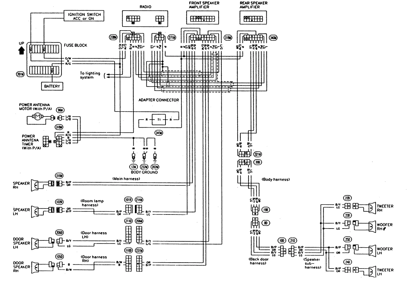 Nissan Sentra Radio Wiring Diagram Speaker