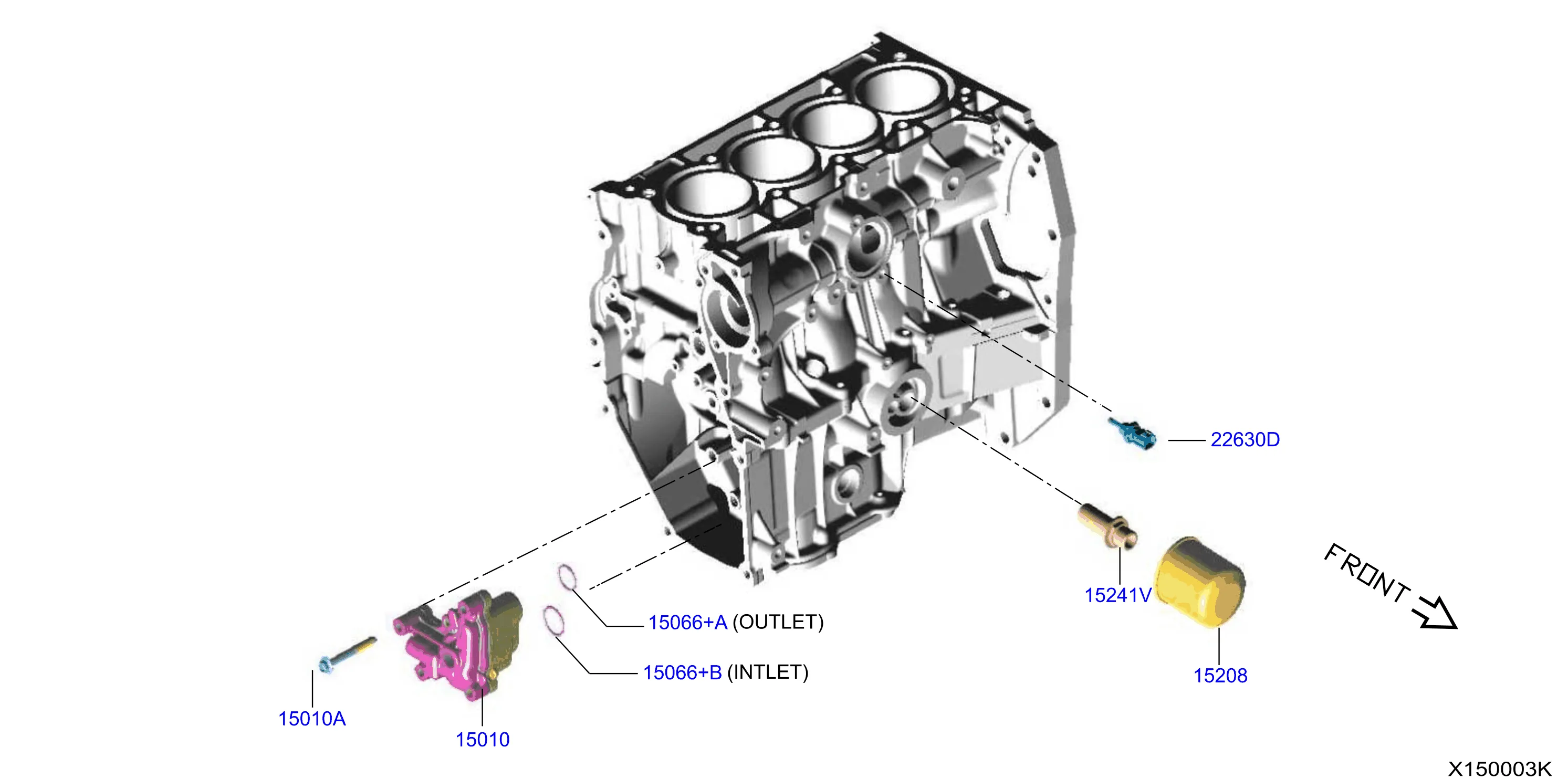 Nissan Versa Engine Oil Pump An Engine Oil Pump For A 15010 3Aa1A Sullivan Brothers Nissan
