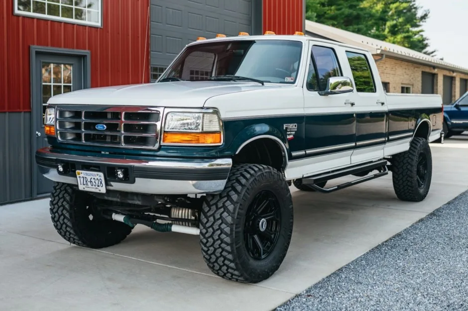 No Reserve 1997 Ford F 350 Xlt Crew Cab Power Stroke 4X4 For Sale On Bat Auctions Sold For