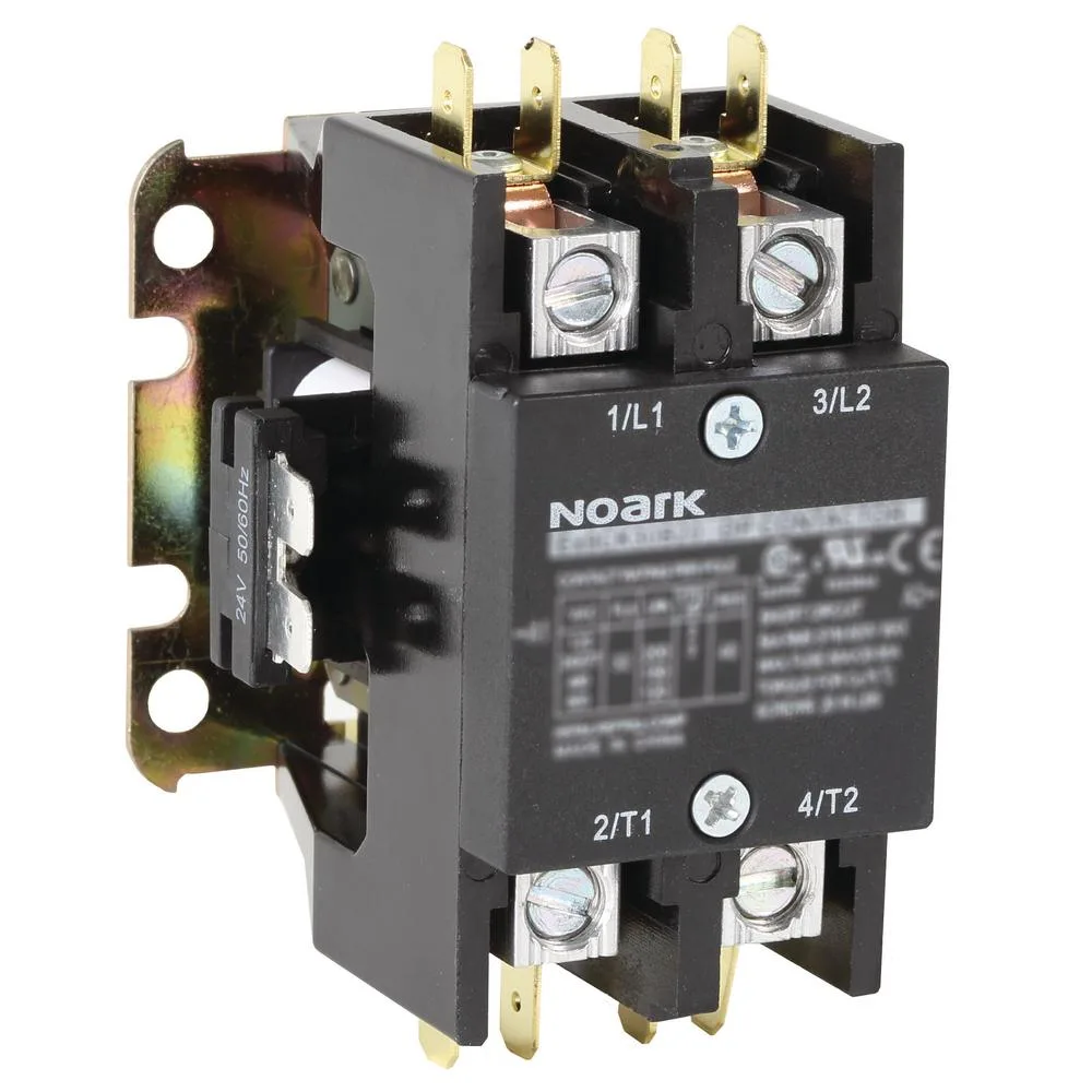 Noark 40 Amp 2 Pole Definite Purpose Contactor Ex9Ck40A20B7 The Home Depot