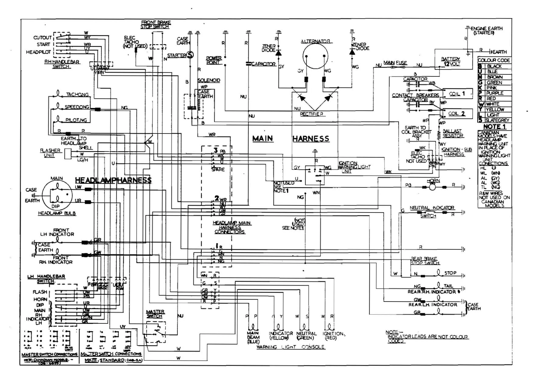 Norton Commando 750 Interstate 1972 Wiring Diagram Wiring Diagram
