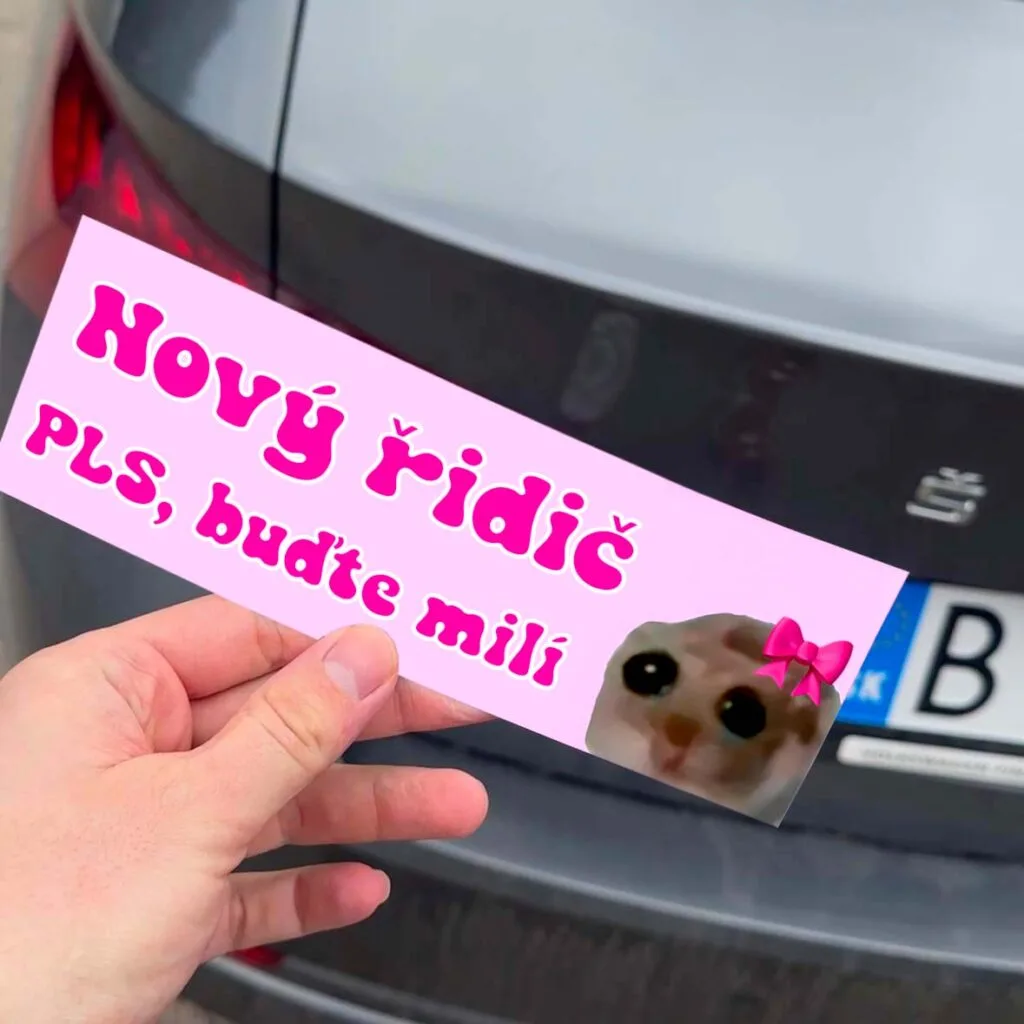Nový Řidič Prosím Buďte Milí Magnetka Na Auto Výroba Magnetek