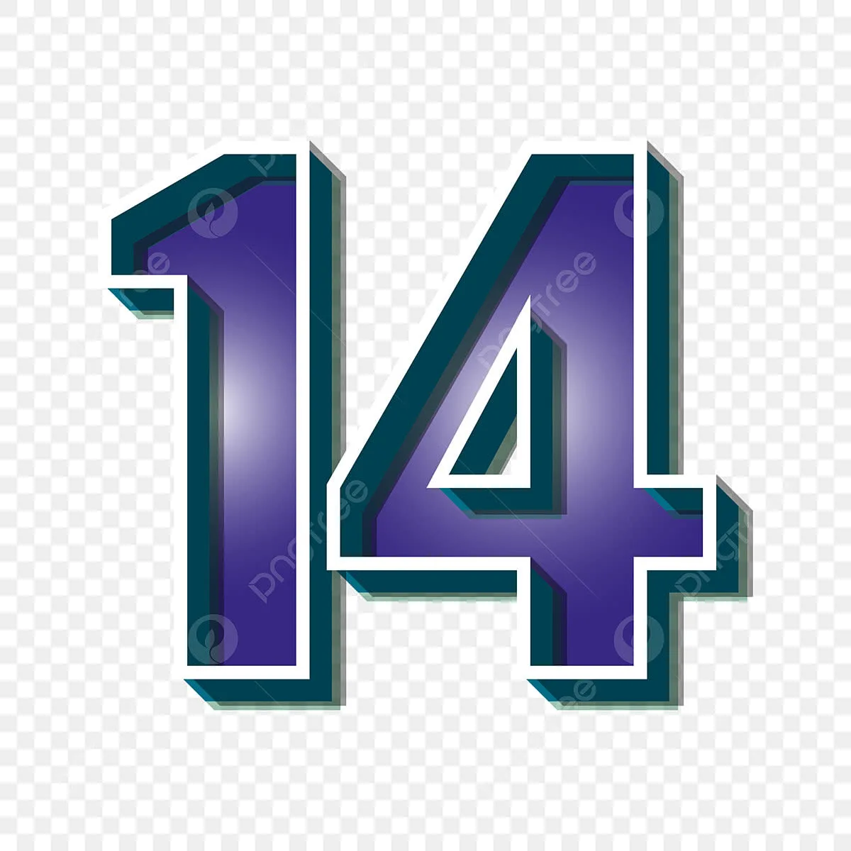 Number 14 Clip Art