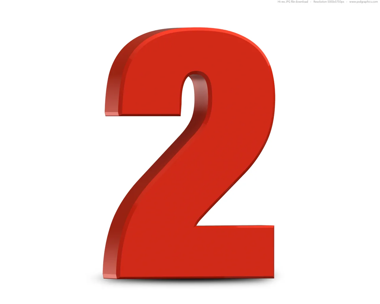 Number 2 Two Icons Png Vector Free Icons And Png Backgrounds