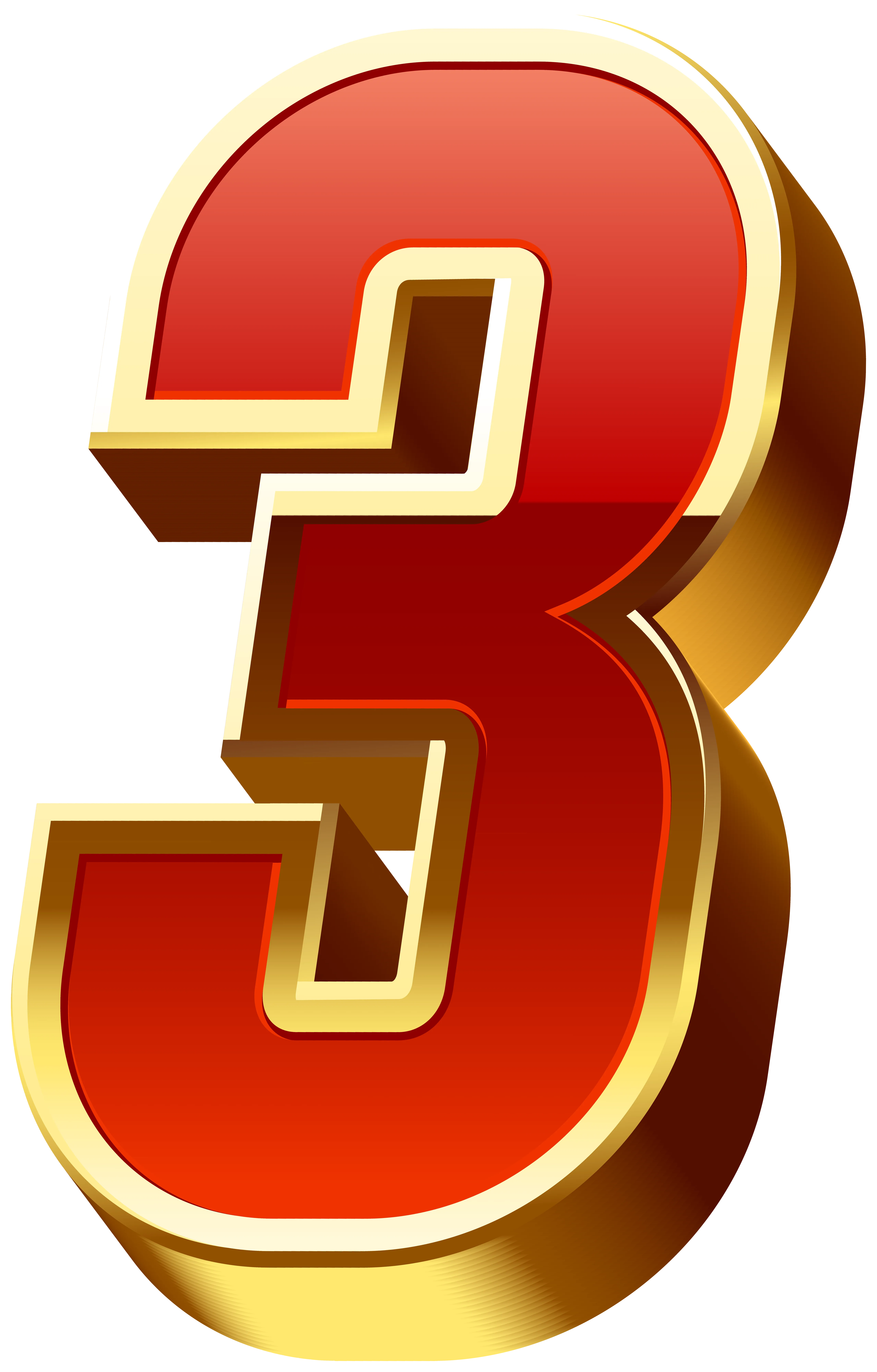 Number 3 Red