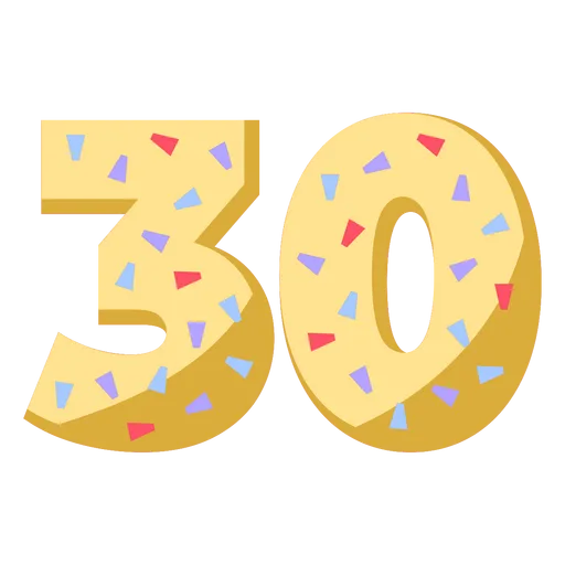 Number 30 Clipart