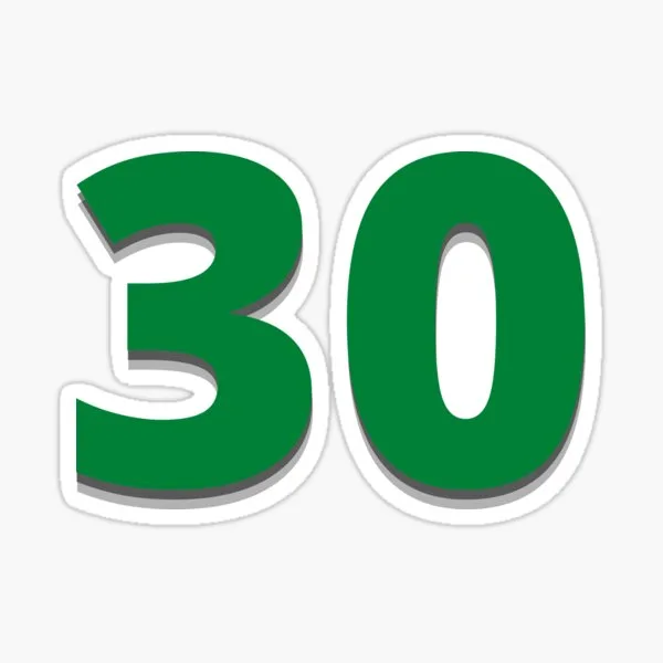 Number 30 Sticker For Sale By Pradeep10 Redbubble