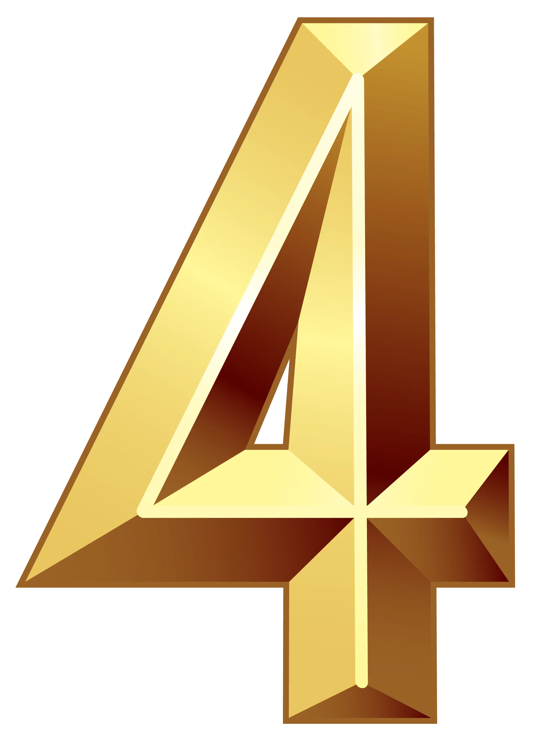 Number 4 Png Transparent Image Download Size 1946X2575Px