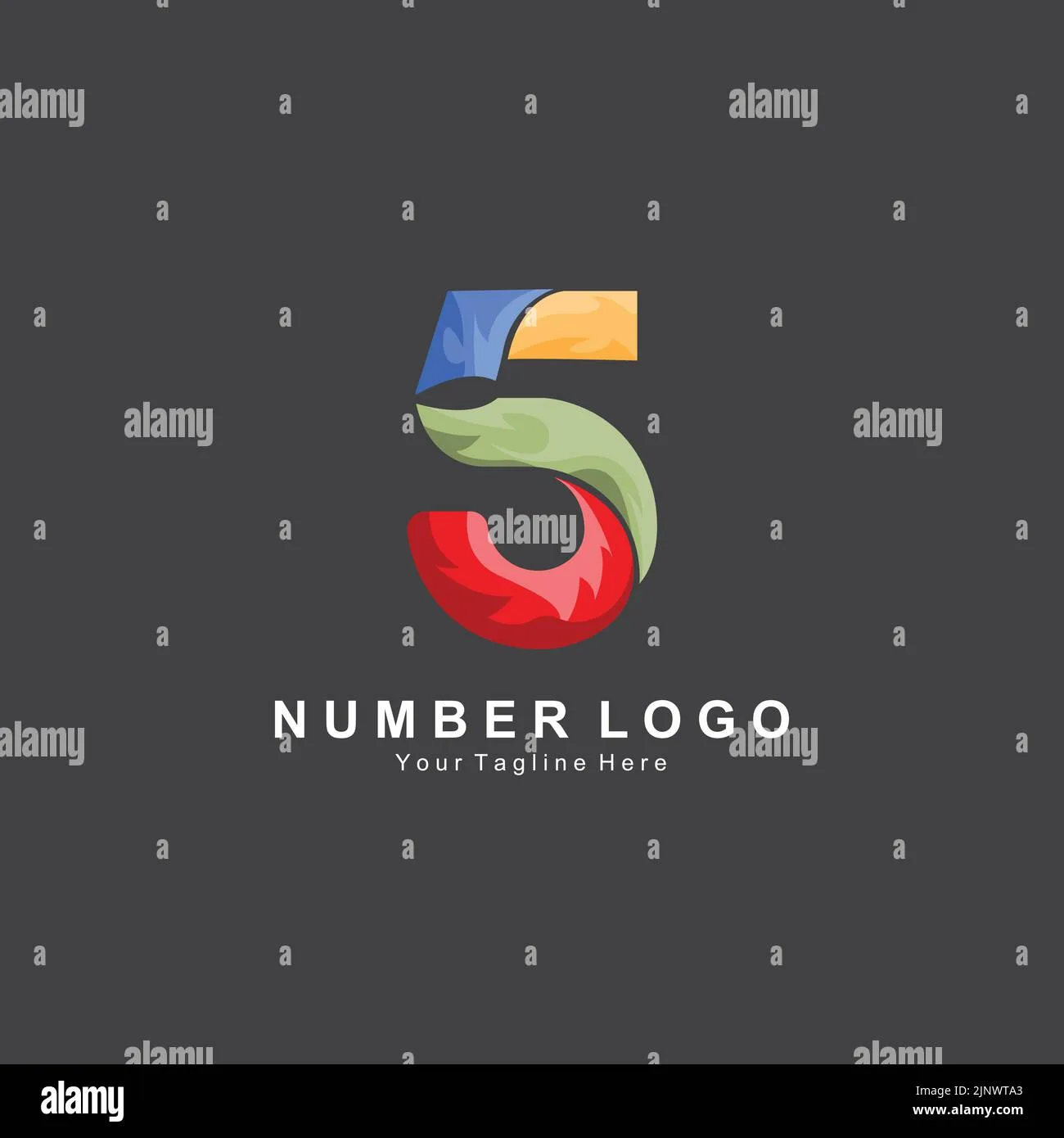Number 5 Five Logo Design Premium Simple Icon Vector Suitable For Company Banner Sticker