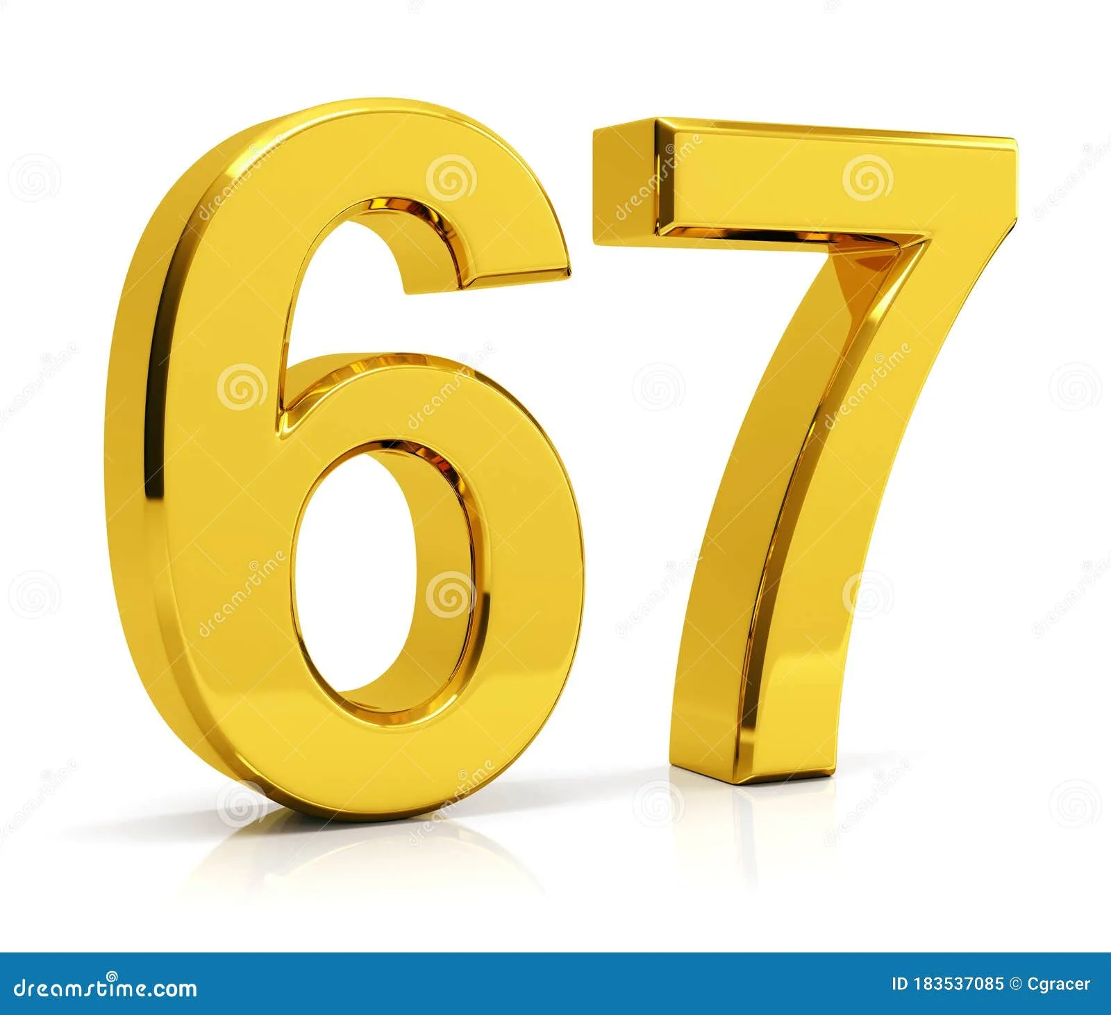 Number 67 Clip Art