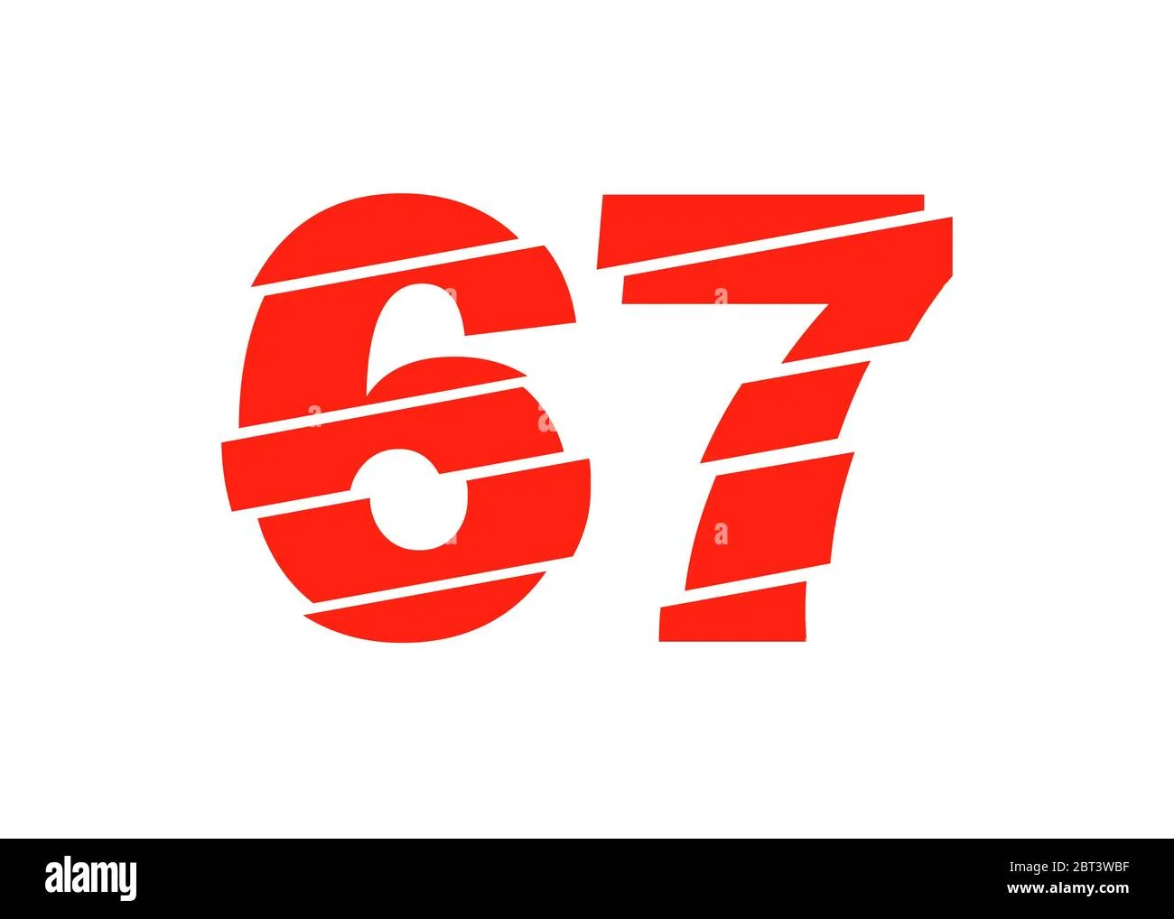 Number 67 Stock Vector Images Alamy