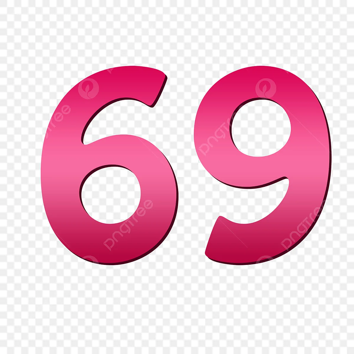 Number 69 Clipart Hd Png Number 69 69 Number Arractive Number Png Image For Free Download