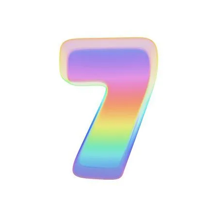 Number 7 Clipart Hd Png Number 7 Style Color Number 7 Number Seven Style Png Image For Free